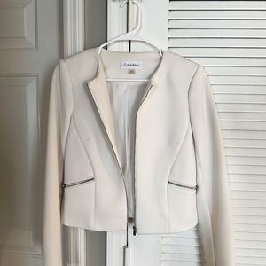 White Calvin Klein Blazer